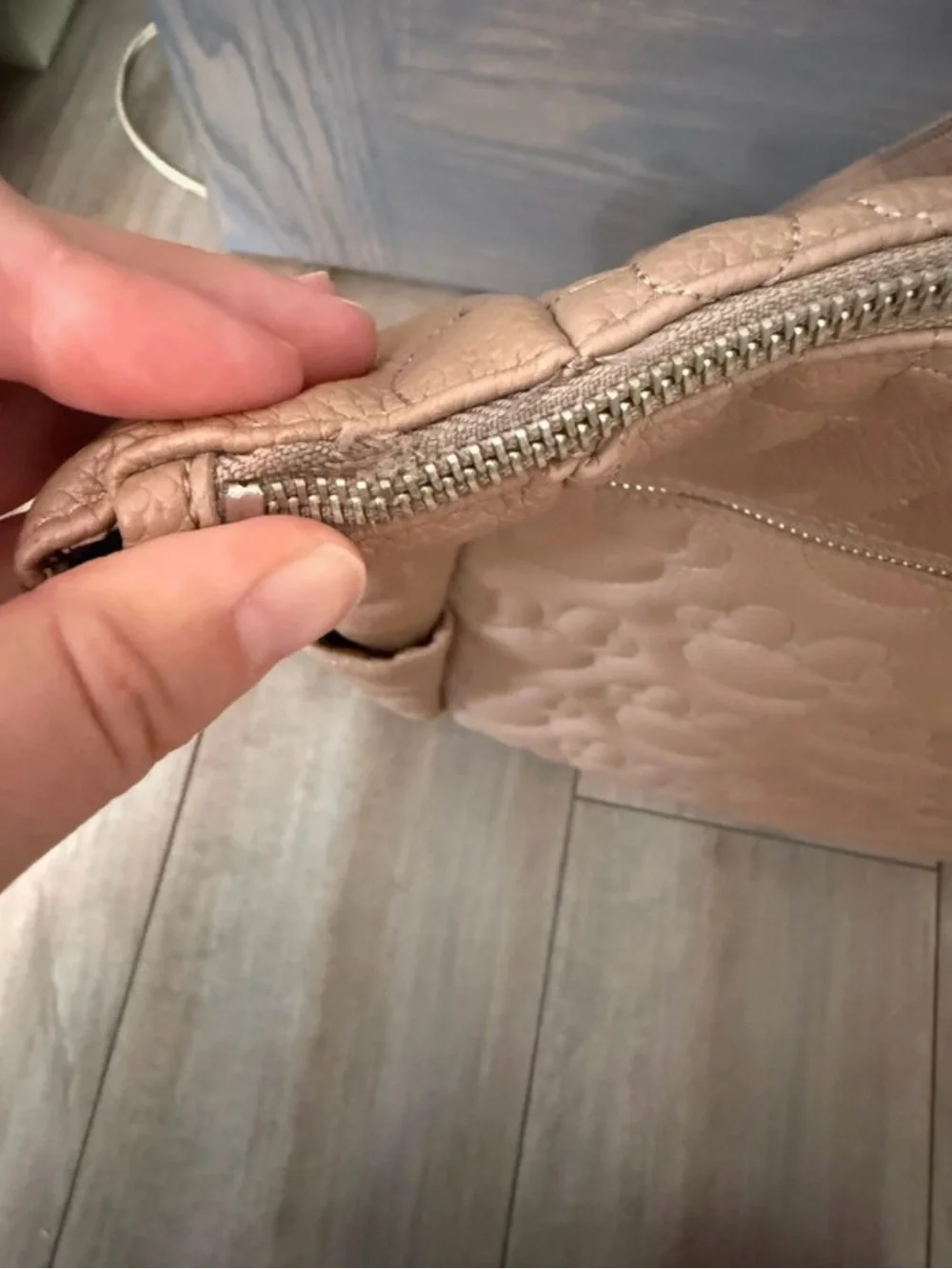 Freshly Picked Embossed Minnie Baby Backpack - Beige